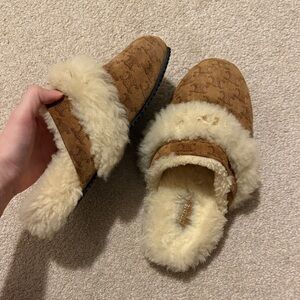 Celine shearling mules